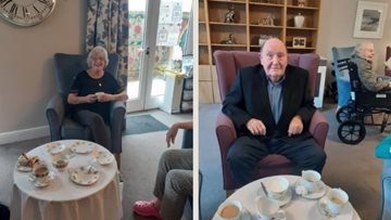 Residents enjoy high tea at Hartlepool care home